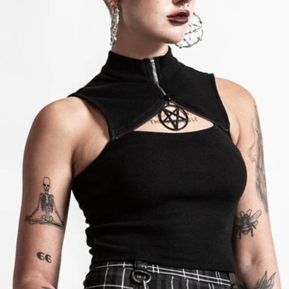 Killstar uproar Ribbed XS top  nwt - Picture 1 of 11